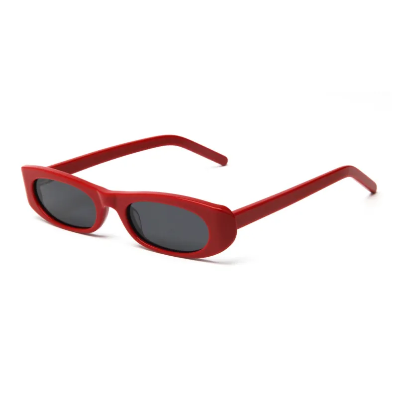 ROLLOTD Plate Frame Oval Sunglasses Unisex-6