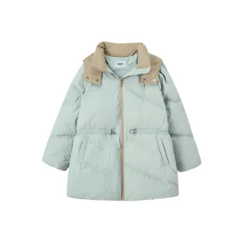 Demana Down Jacket Women's Gray Pea Green