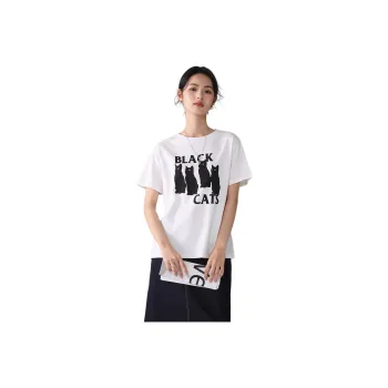 Love Elaine Regular T Shirt Women's White Loose Fit