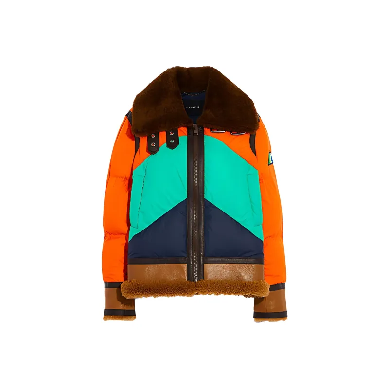COACH Down Jackets Women's Orange-0