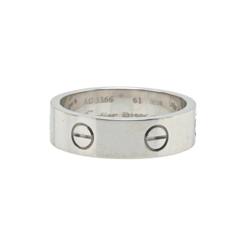 Cartier 2010s 18K White Gold Love Ring-0