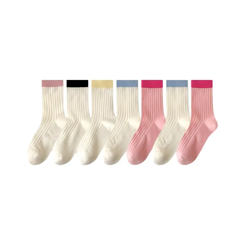 H YXIANG Mid Calf Socks Women's Combo Set-18