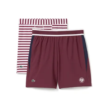 LACOSTE Casual Shorts Men's 2 Pack IKS/Deep Red