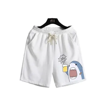 Bubble Trap Casual Shorts Unisex Shark Shorts[White]