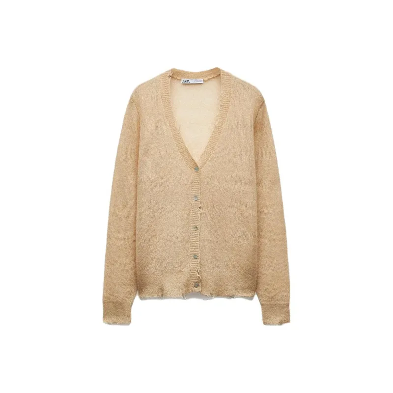 ZARA Knitwear Women's Light Camel-0