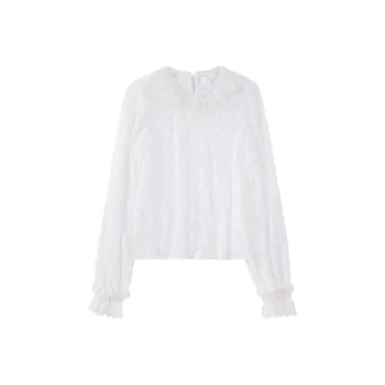Blovelan Shirt Women's Soft And Starchy Apricot