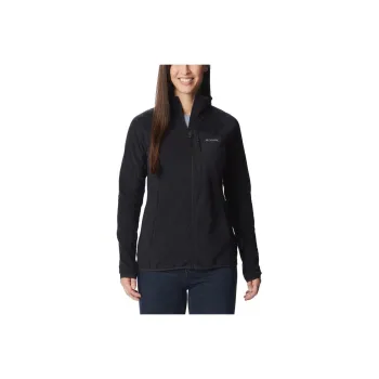 Columbia Logo Long-Sleeved Zip Closure Soft Jackets & Coats Women's Black