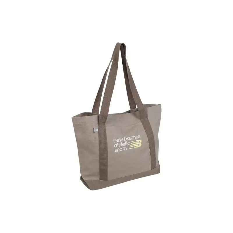 New Balance Canvas Tote Bag Shopping Bag Handbag Shoulder Bag Unisex Dry Stone-1