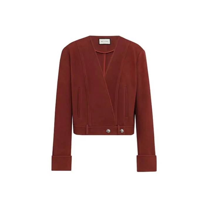 MEIYANG Jackets Coats Women's Red-0