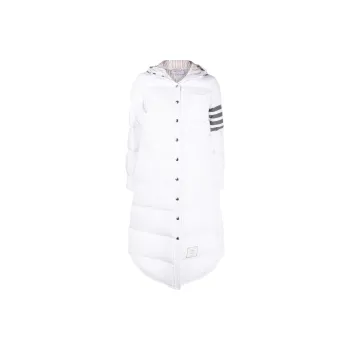 THOM BROWNE 4 Bar Hooded Padded Coat