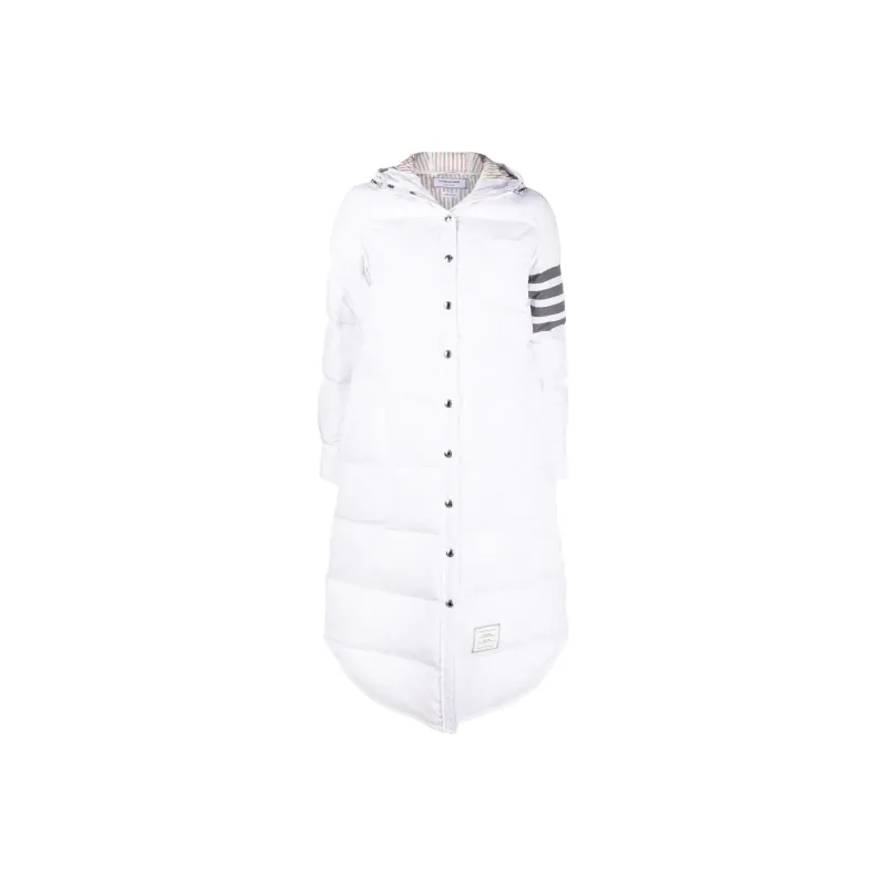 THOM BROWNE 4 Bar Hooded Padded Coat-0