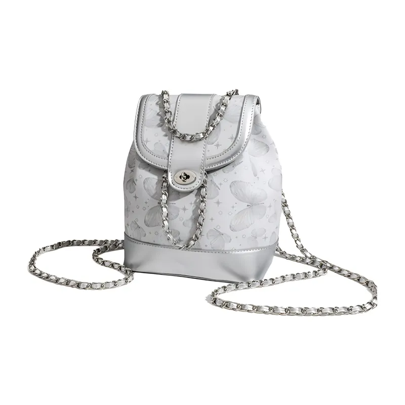 BOBDOG PU Backpack Women's Silver/Ecru-3