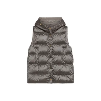 MaxMara Buttoned Drawstring Gilet