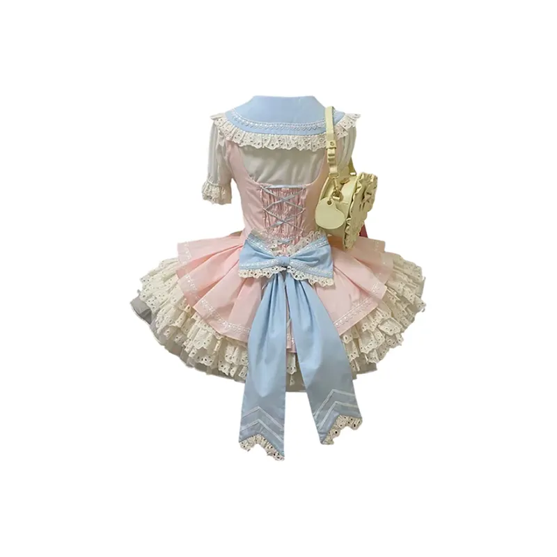 COVT Lolita Fashion Women's Apricot Pink Princess Dress-1
