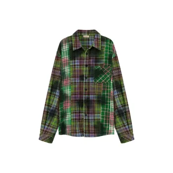 NO ONE ELSE Shirts Women's Green Plaid