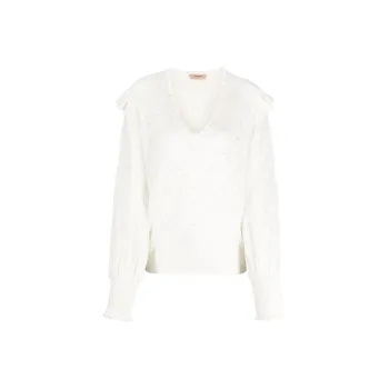 Twinset Oval T Pearl embellished Jumper