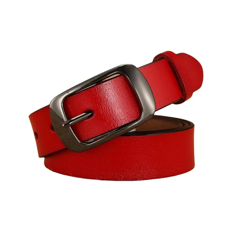 JEANSWEST Split Cow Leather Belts Women's 2.8CM-1