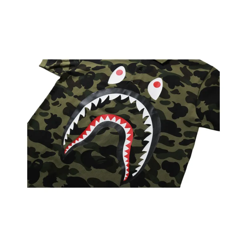 Bape 1st Camo Shark Polo-1