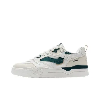 XTEP Wade Fission Coverage Slip Resistant Low Top Skateboard Shoes Men's White Green Gray