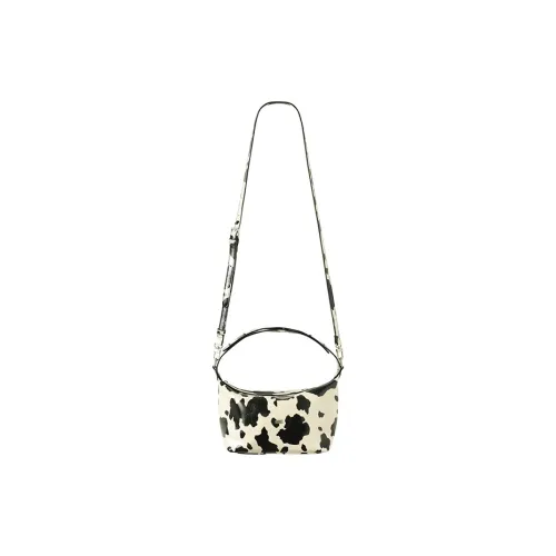 Crying Center PU Handbag, Shoulder Bag Medium Size Women's Cow Pattern