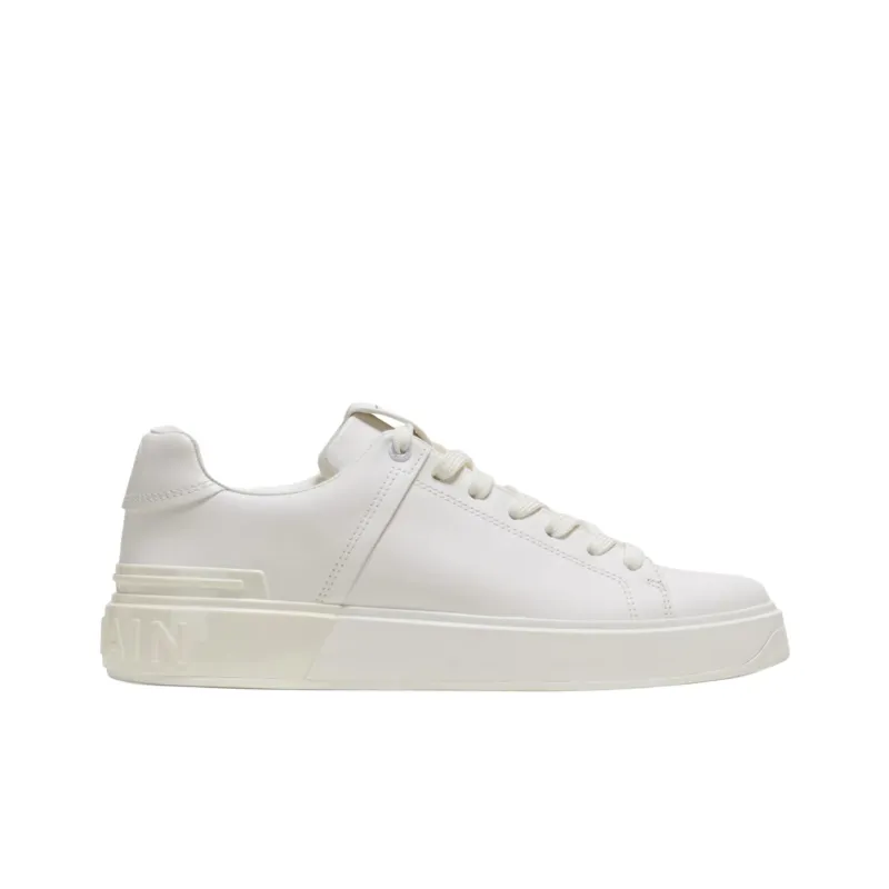 BALMAIN B Court Low Top Skateboard Shoes Women's White-1