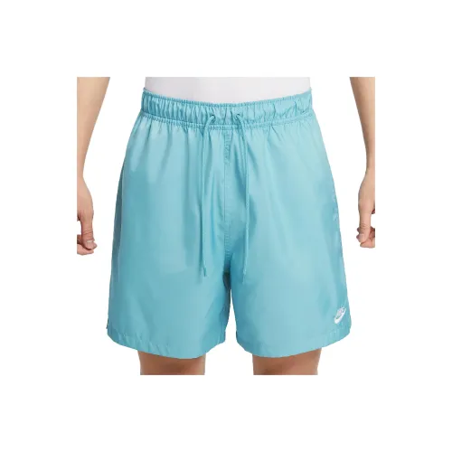 Nike Club Casual Shorts Men's Denim Blue Green/White