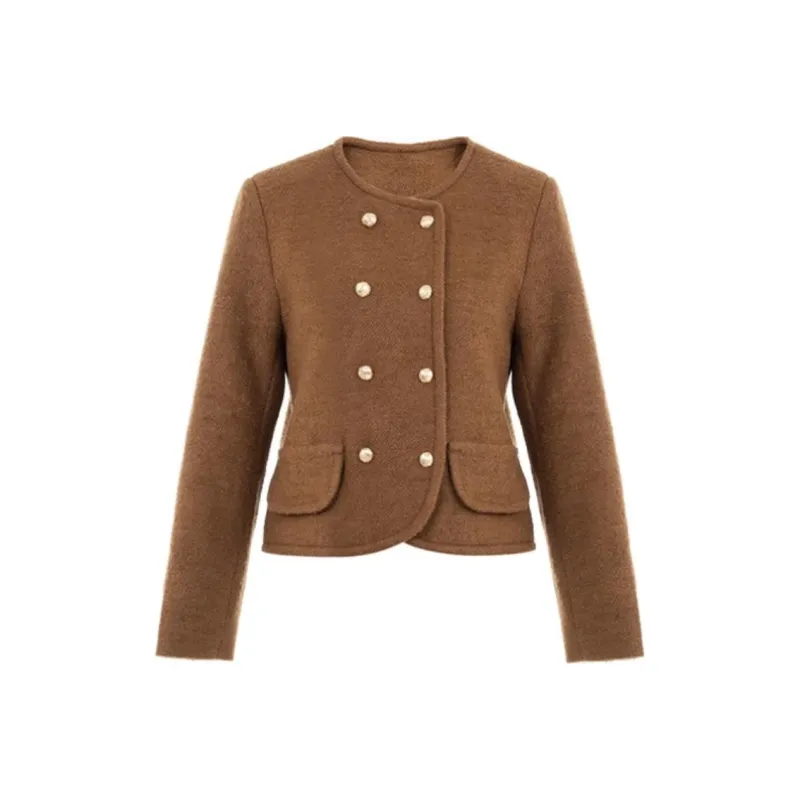 SUMU Jackets Coats Women's Coffee-0