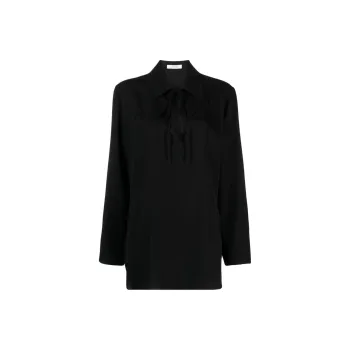 THE ROW Keyhole-detail Silk Blouse