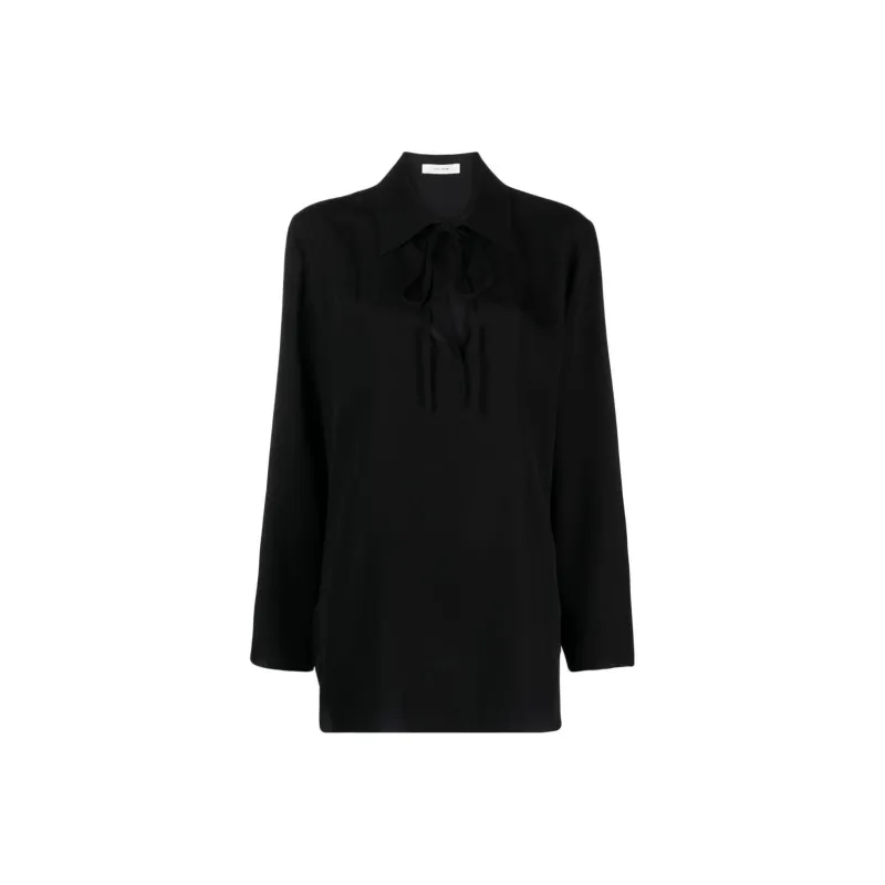 THE ROW Keyhole-detail Silk Blouse-0
