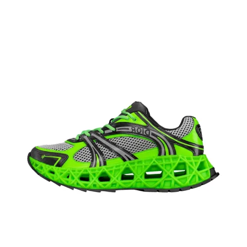 DIOR B35 NXXT Low Top Casual Shoes Men's Green Black Limited Edition Numbered Edition