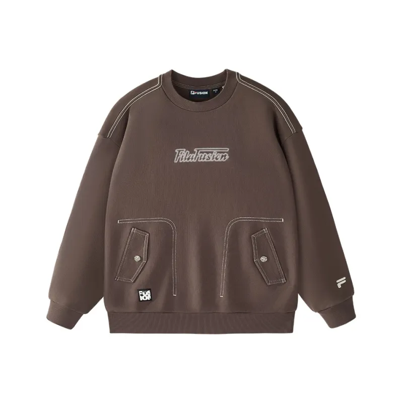 FILA FUSION Sweatshirt Women's Honey Tea Brown-0