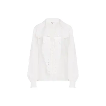 Chloé Embroidered Lavallière Shirt