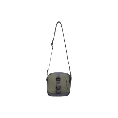 CALVIN KLEIN Polyester Camera Bag Shoulder Bag Crossbody Bag Small Size Men's Gray & Olive
