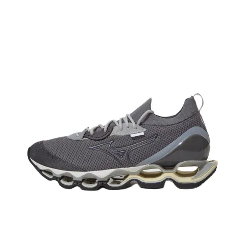 Mizuno Anti Slip Wear Resistant Low Top Casual Running Shoes Unisex Gray