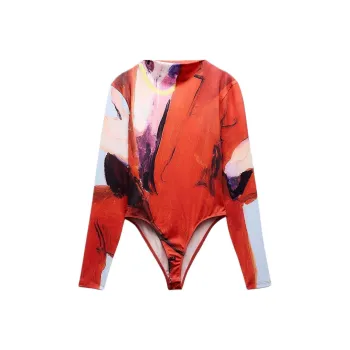 ZARA Bodysuits Women's Red