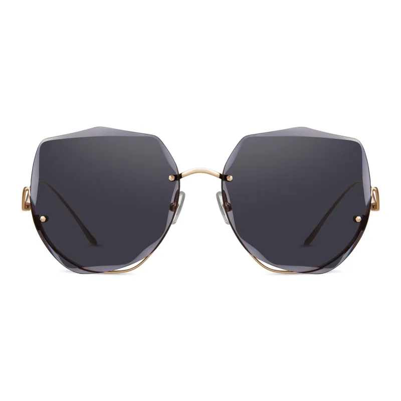 HORIEN Irregular Shape Sunglasses Women's-2