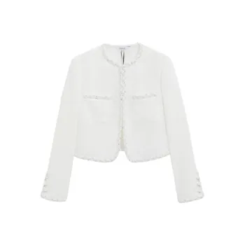 Bebe SS24 Jackets Coats Women's Raw White