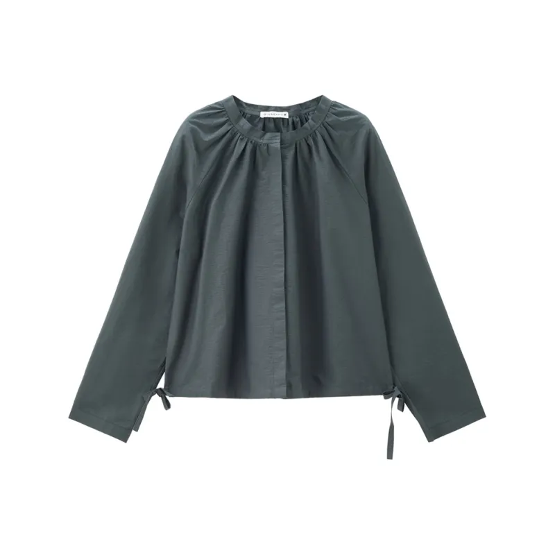 UNIQLO Shirt Women's Stone Gray-0