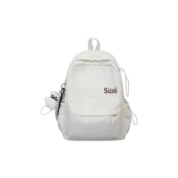 ERANGBEAR Nylon Backpack Unisex White, Black, Red, Blue, Yellow, Brown