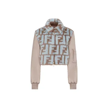 FENDI Jackets Coats Women's Gray
