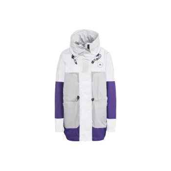 Adidas Stella Mc Jackets Coats Women's Dark Silver Gray/Light Cyan Gray/Collegiate Purple