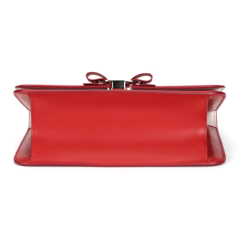 FERRAGAMO Leather Crossbody Bag, Shoulder Bag Regular Women's Red-3