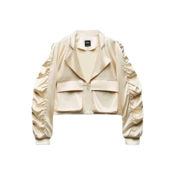 ZARA Jackets & Coats Women's Pink