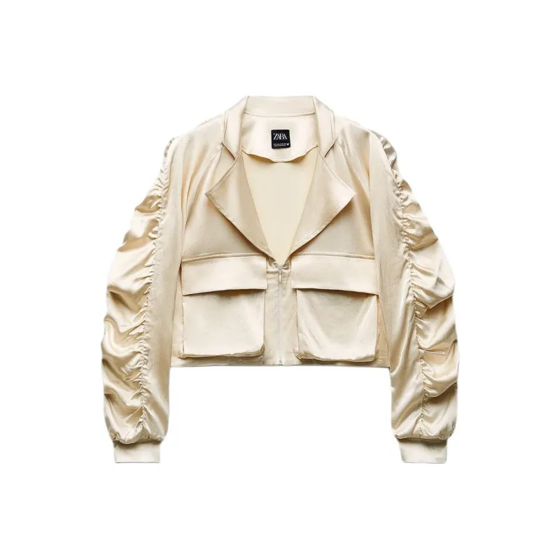 ZARA Jackets & Coats Women's Pink-0