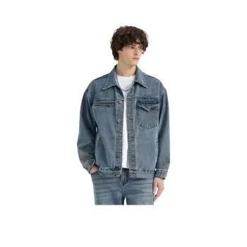 WILD LEADER Denim Jacket Men's Nostalgic Blue[JW5178781]
