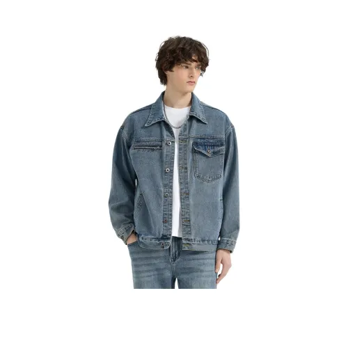 WILD LEADER Denim Jacket Men's Nostalgic Blue[JW5178781]