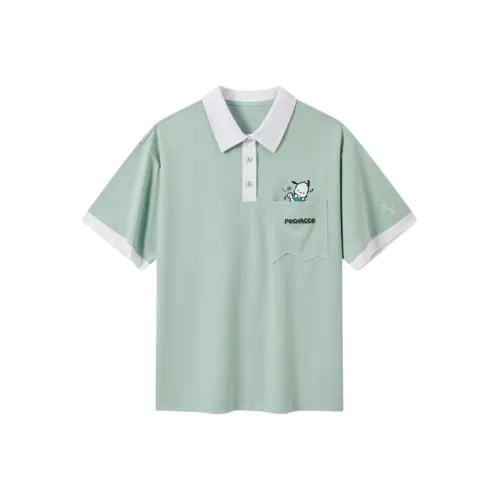 XTEP x Sanrio Polo Shirt Women's Clear Green/Pearl White