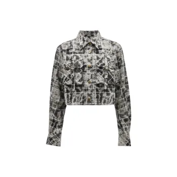 ONLY Shirts Women's H01 Gray Plaid