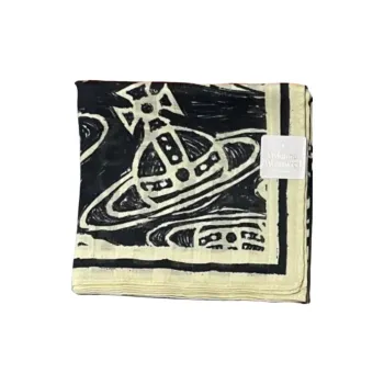 Vivienne Westwood Silk Scarves Unisex Beige