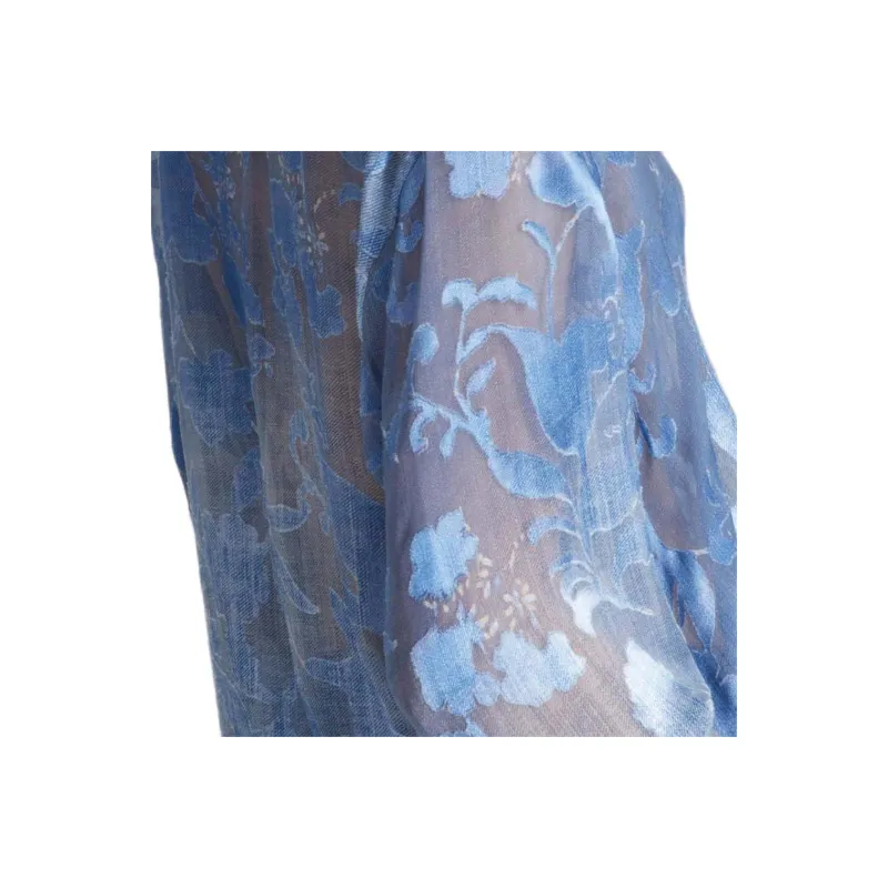 ERMANNO SCERVINO Devoré effect Denim Shirt-4